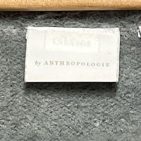 Ett Twa Anthropologie Ingrid Grey Alpaca Blend Fuzzy Cowl Neck Sweater Size M - Picture 8 of 9